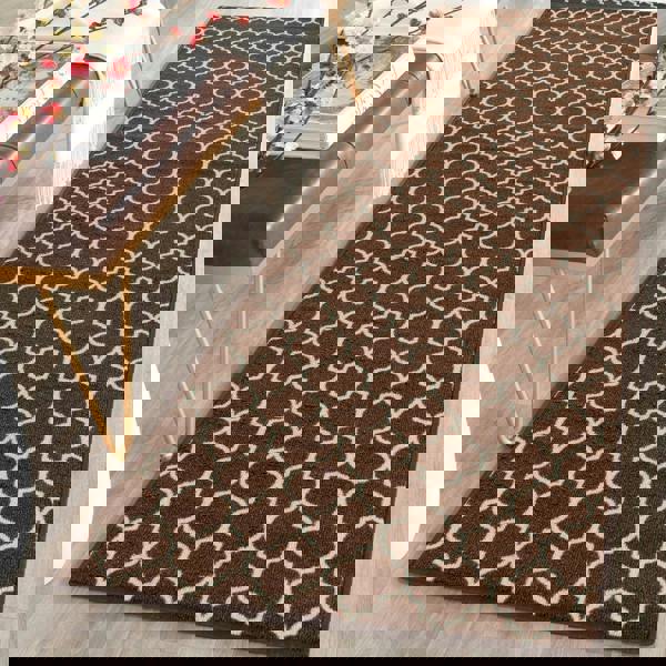 Smart Living Trellis Gel Mat - Brown Cream