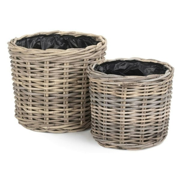 Rattan Round Planter