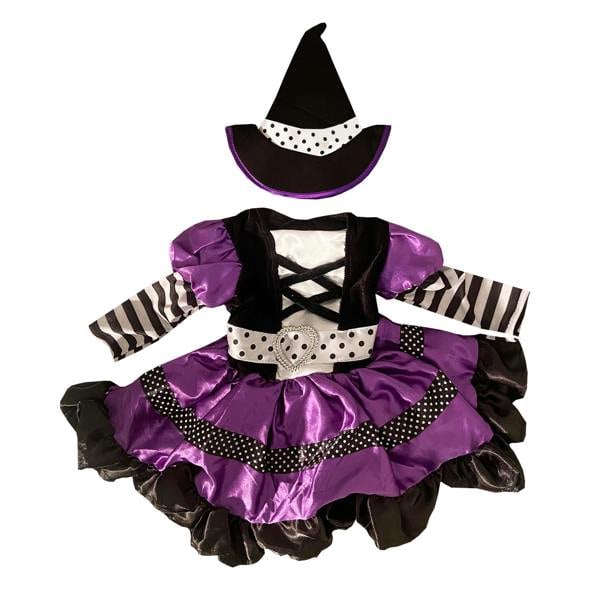 Bristol Novelty Childrens/Kids Witch Costume - Purple/Black - 