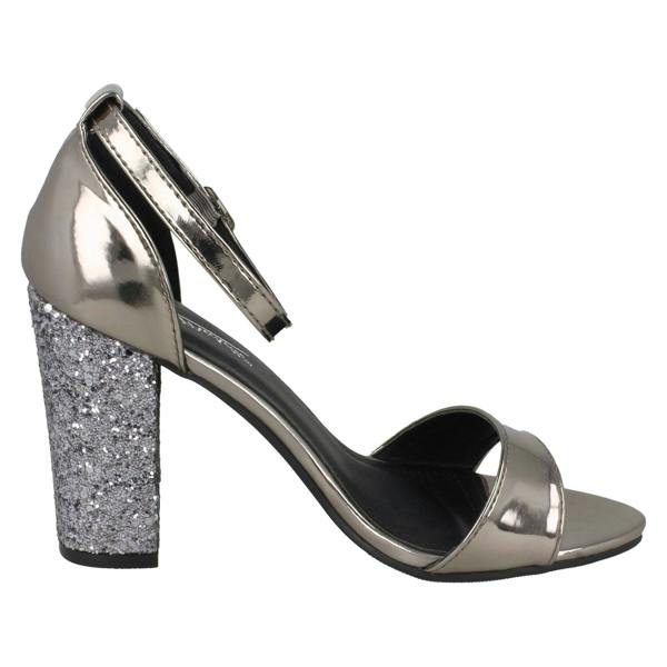 Anne Michelle Ladies Anne Michelle High Chunky Heel Sandals
