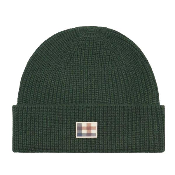 Aquascutum Active Wool Blend Winter Beanie - Army Green - 
