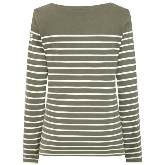 Lazy Jacks LJ97 - Striped Breton Top - Khaki