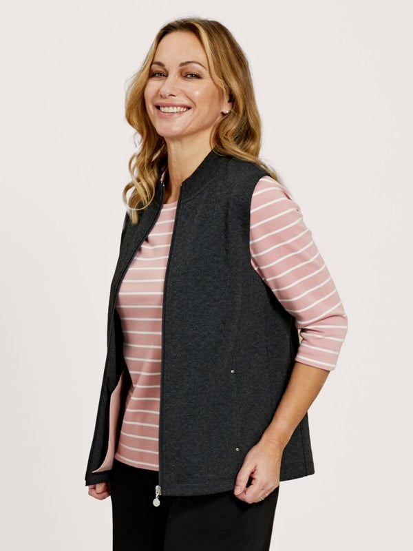 PennyPlain Gilet - Charcoal