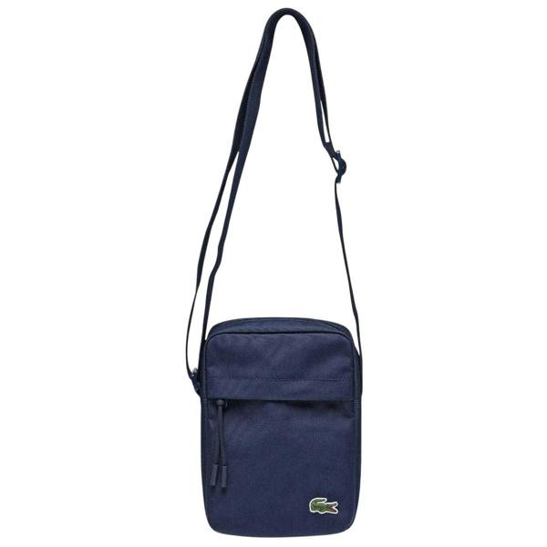Lacoste Vertical Canvas Camera Bag - Navy - 