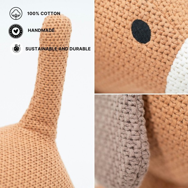 CROCHETTS Large dog plush with auxiliary seat for children 4048