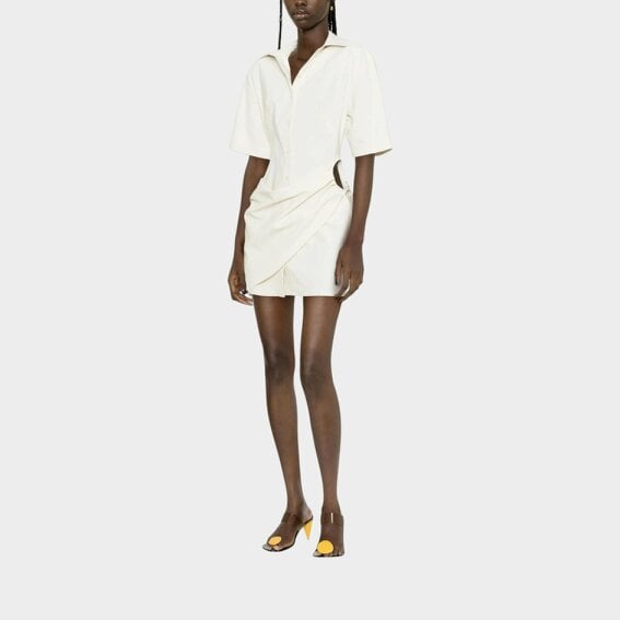 Jacquemus La Robe Camisa Ivory