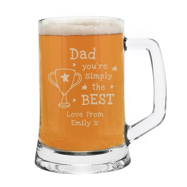 Personalised Memento Company Personalised Simply The Best Pint Tankard