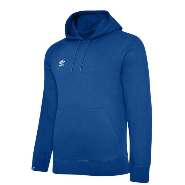 Umbro Childrens/Kids Club Leisure Drawstring Hoodie - Royal Blue/White - 