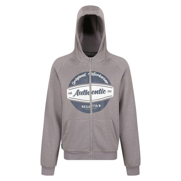 Regatta Professional Mens Full Zip Hoodie - Rock Grey Marl