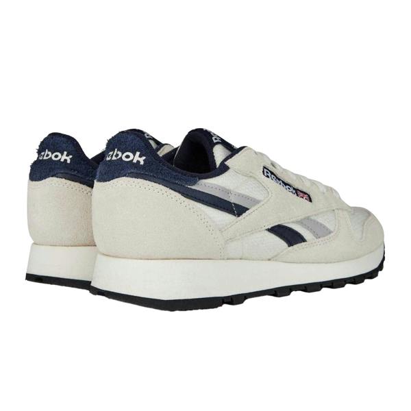 Reebok Mens Classic Leather Trainers - Chalk/Vector Navy - 