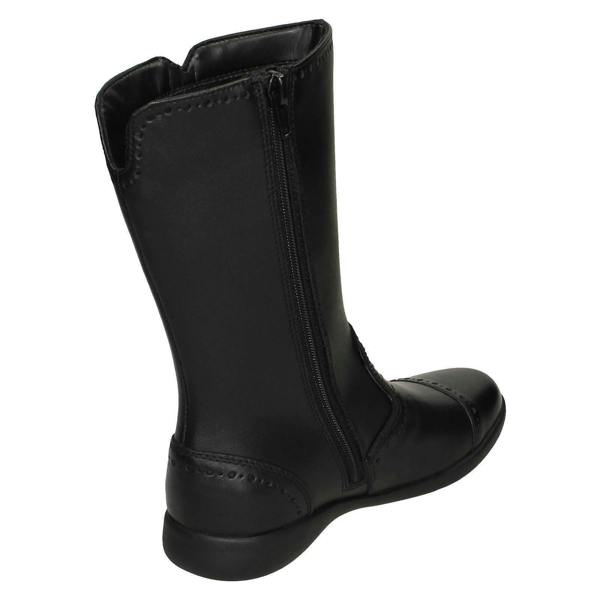 Clarks Girls Clarks Smart Leather Boots Etch Stride