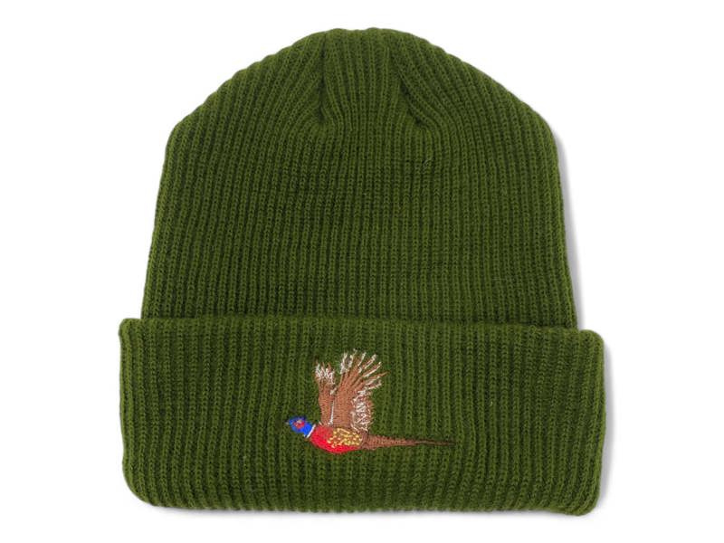 Pheasant Embroidered Beanie