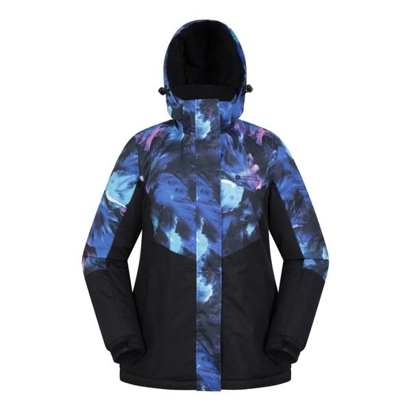 Mountain Warehouse Womens/Ladies Dawn II Printed Ski Jacket - Bright Blue