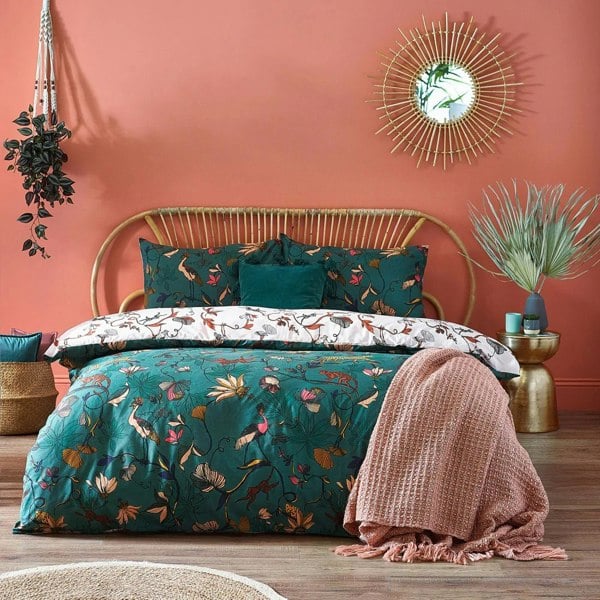 Furn Wildlings Tropical Duvet Cover Set - Juniper Green