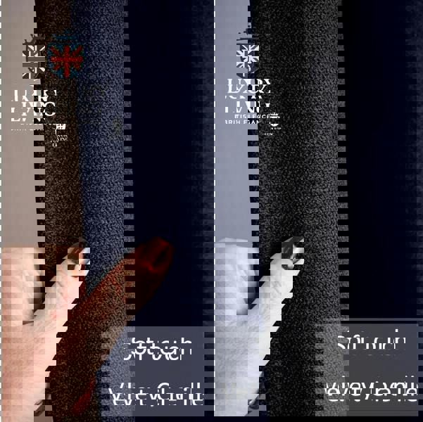 Luxury Living Velvet Chenille Thermal Fleece Lined Single Eyelet Door Curtain