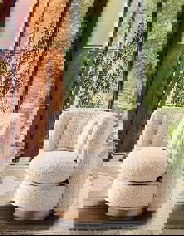 Weilai Concept Nova Swivel Armchair, Boucle