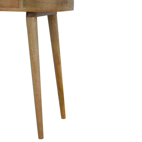 Wyld Haus Pisa Scandi  Natural Mango Wooden 1 Drawer Console Table