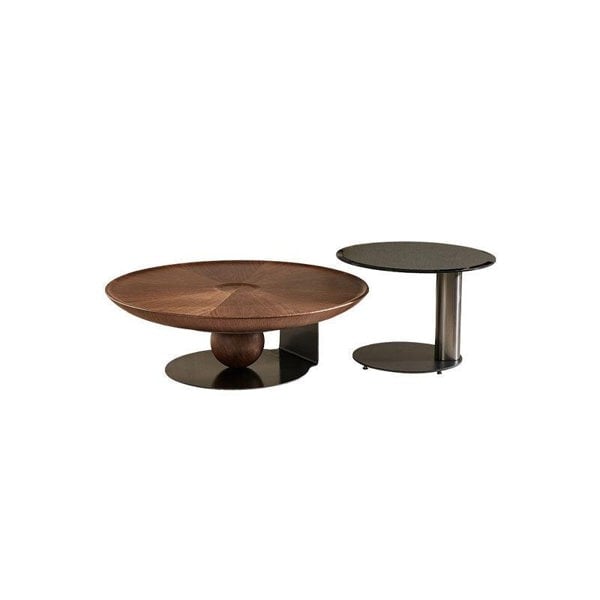 Ian Round Coffee Table Set, Solid Wood-Weilai Concept-Weilai Concept
