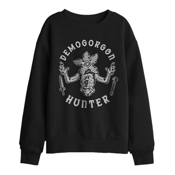 Stranger Things Kids Demogorgon Hunter Sweatshirt - Black
