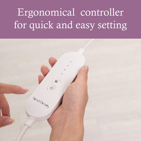 Sweet Dreams Heat Pad with 4 Heat Settings 110W - Luxurious Soft with Auto Shut Off