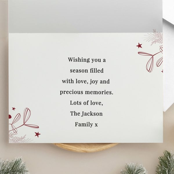 Personalised Memento Company Personalised Photo Upload Pack of 10 Christmas Cards