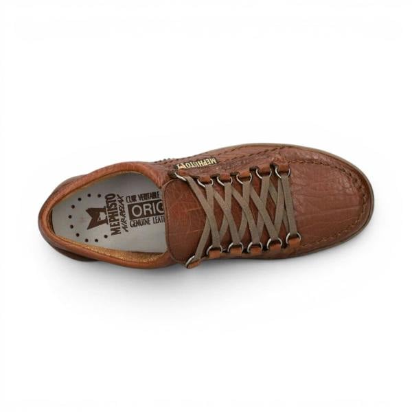 Mephisto Rainbow Men's Leather Desert Brown Walking Shoes - Mamouth 742
