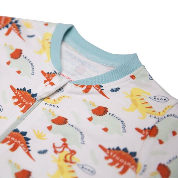 Luca and Rosa Baby grow dino print