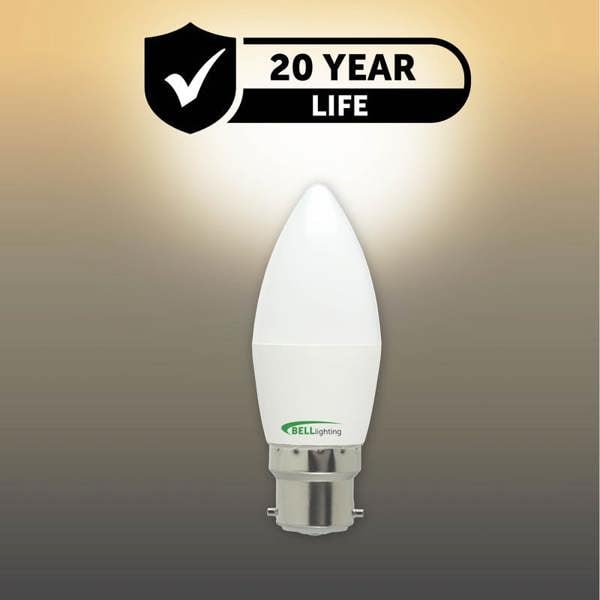 BELL Lighting B22 Bayonet LED Candle 4.7W Energy Saving Light Bulbs