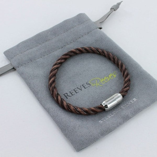 Bond Leather and Stainless Steel Bracelet - Reeves & Reeves