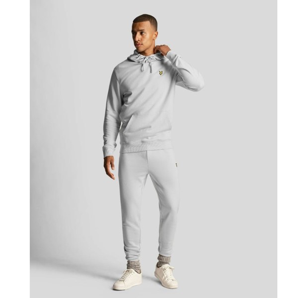 Lyle & Scott Branded Pull-over Hoodie - Light Mist 