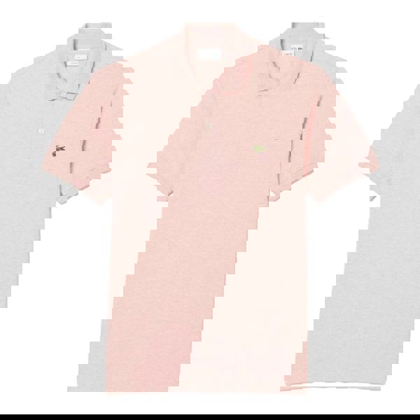 Lacoste Mens L.12.12 Marl Classic Polo Shirt - Pink - 