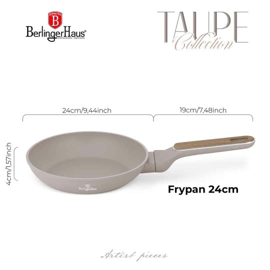 Berlinger Haus Frypan 24 cm Berlinger Haus BH8327 | Taupe Nordic