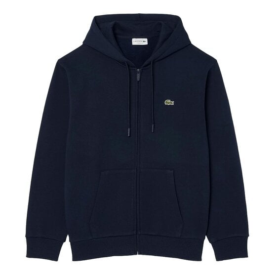 Lacoste SH8864 Full Zip Fleece Hoodie - Navy