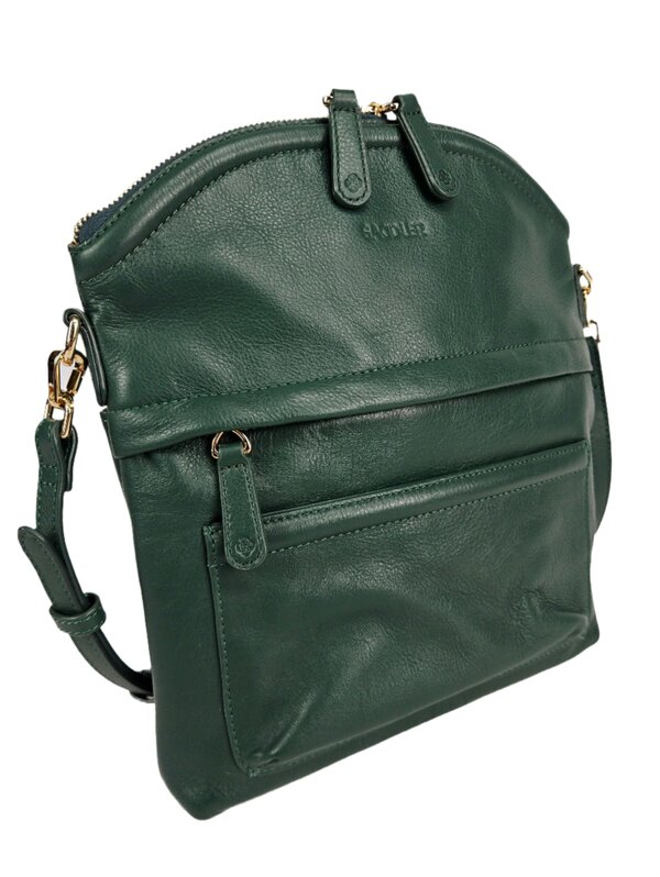 SADDLER Kimberley Leather Crossbody Bag -  Handmade by Saddler - Green