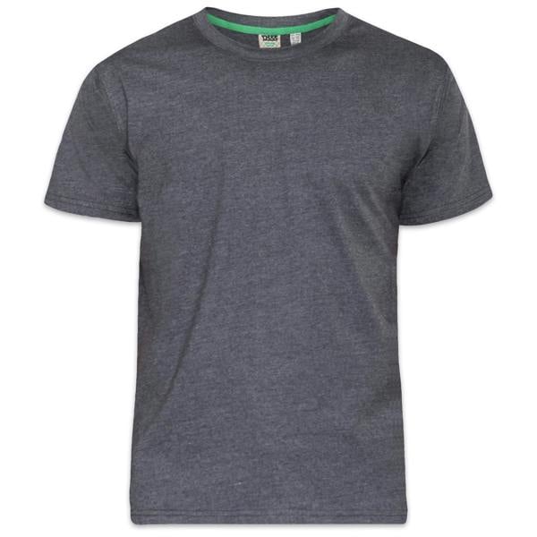 Duke Mens D555 Flyers 2 Kingsize T-Shirt - Charcoal Melange - 