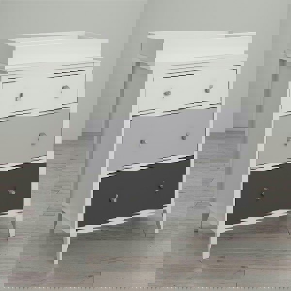 Dorel Home Poppy 3 DRW Dresser with Changer White/Grey