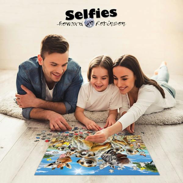 Prime 3D Puzzles Prime 3D Howard Robinson Meerkat Selfie 500 Piece Puzzle