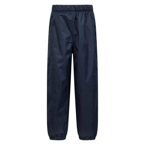 Mountain Warehouse Childrens/Kids Fleece Lined Waterproof Trousers - Navy - 