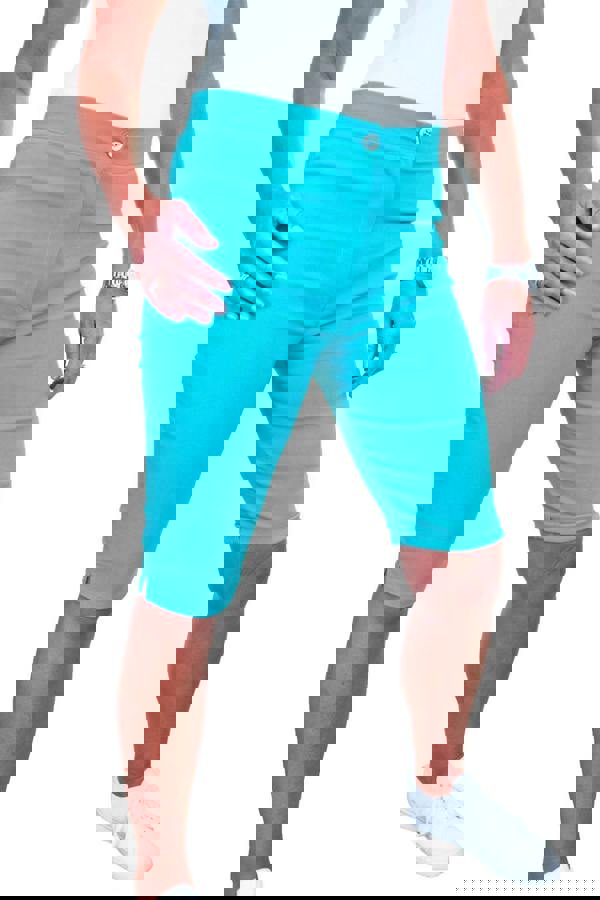 Paulo Due Women's Casual Stretch Knee Length Shorts