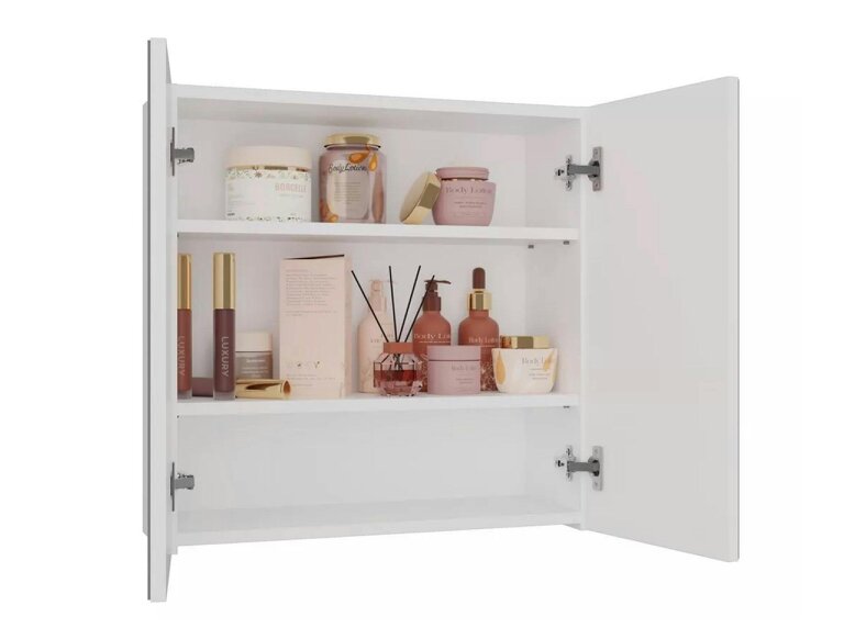 PHD Furniture Wall-Mounted Bathroom Mirror Cabinet 60×60×22cm – White