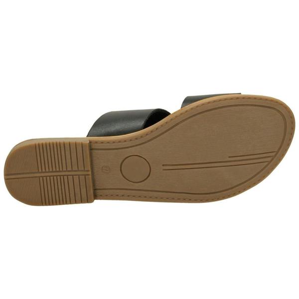 Leather Collection Ladies Leather Collection Double Strap Mules F00234