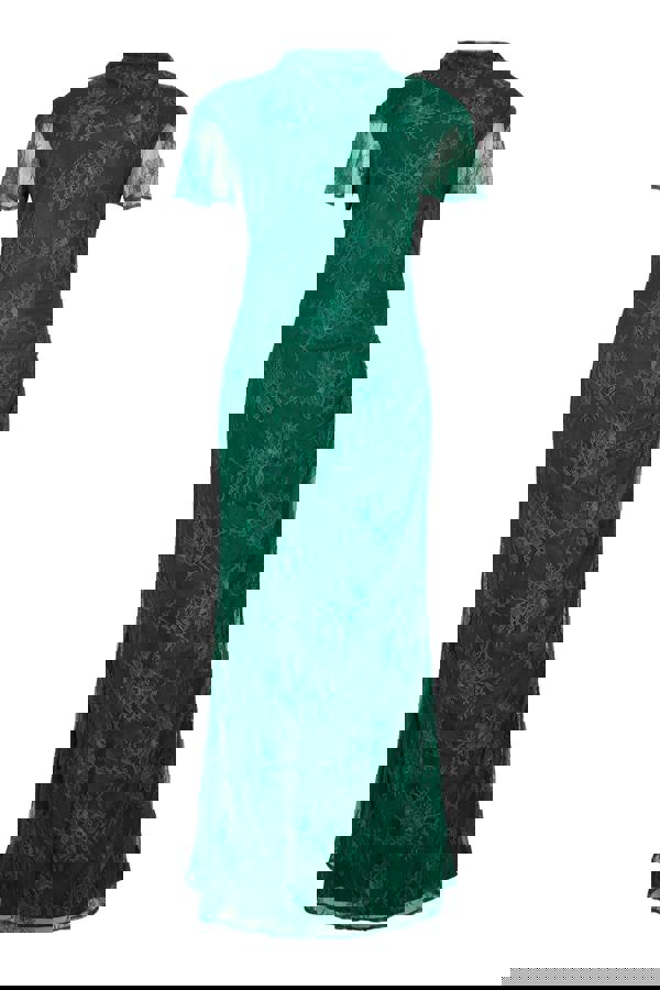 GWD Gracie Green Lace Maxi Dress