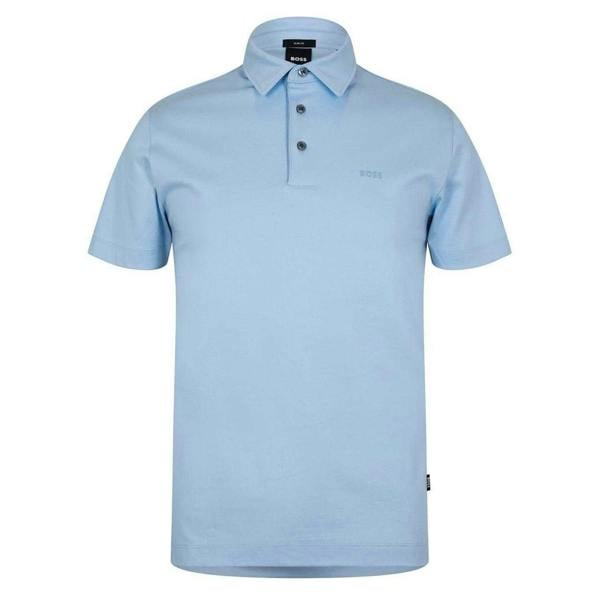 Boss Mens 30 Slim Polo Shirt - Pastel Blue - 