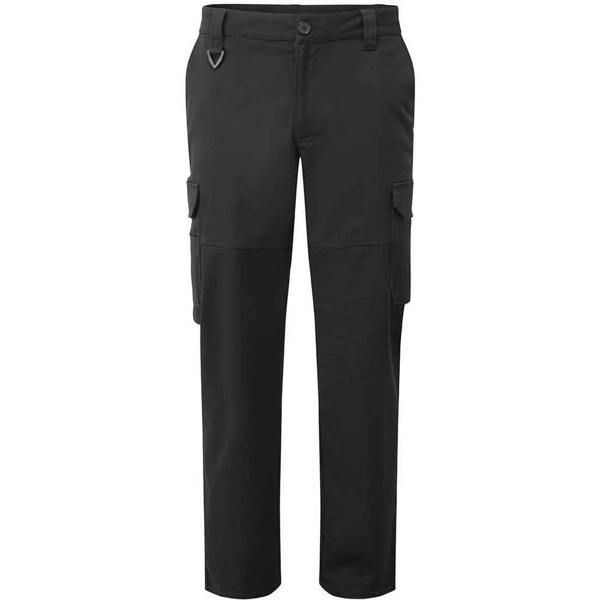 Premier Unisex Adult Stretchchecker Cargo Trousers - Black