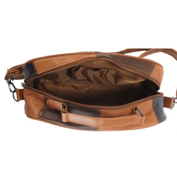 Lorenz Sheep Nappa Leather Patchwork Shoulder Bag
