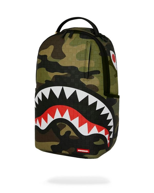 Sprayground Woodland Camo Check Backpack - Camo