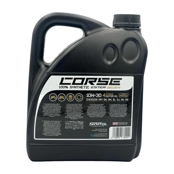 Syntol Corse 4T 10W-30 Motorcycle Fully Synthetic Engine Oil Jaso MA2/MA
