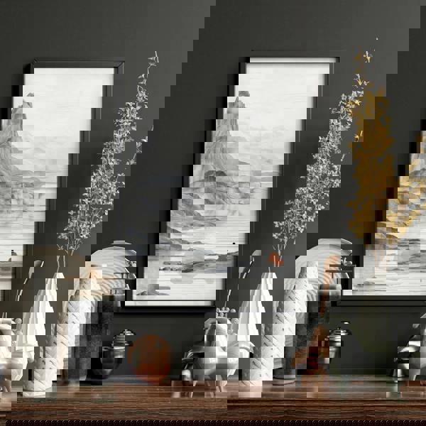 Modern Living Room Art | Set of 3 Asian Inspired Wall art Prints