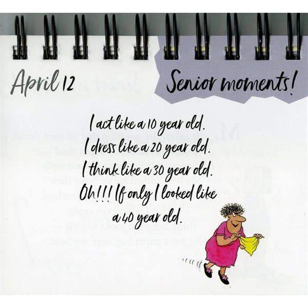 Helen Exley, 365 Days Of Senior Moments Perpetual Calendar, Perpetual Calendars and Diaries, Day To View, Humour, Gift