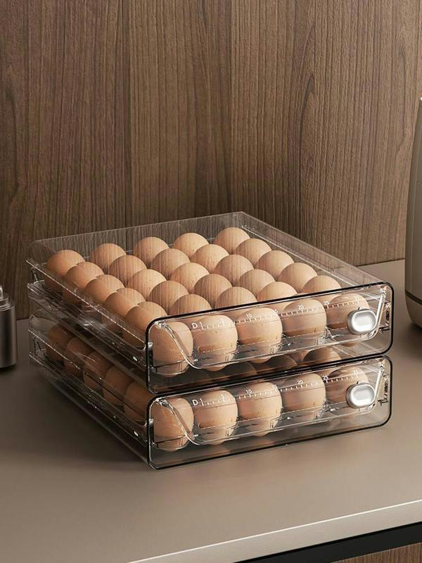 HYGRAD BUILT TO SURVIVE 2 Tier Eggs Holder Fridge Containers Organiser Stackable Egg Storage